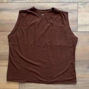 Old Navy Women's Brown Muscle Tank Top Size XL